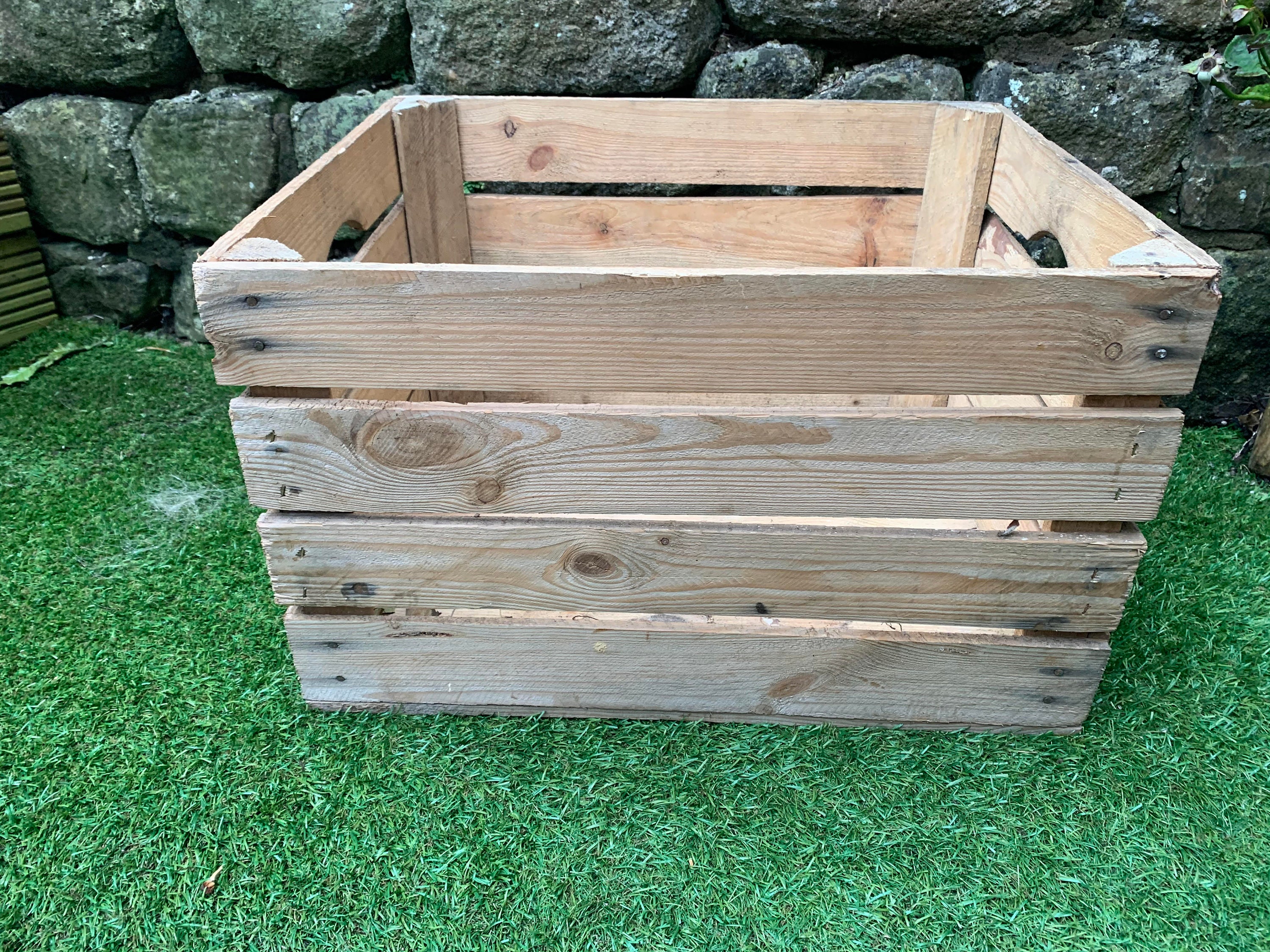 Beautiful Wooden Crates Storage Box Fruit Crates Box Shabby Etsy UK