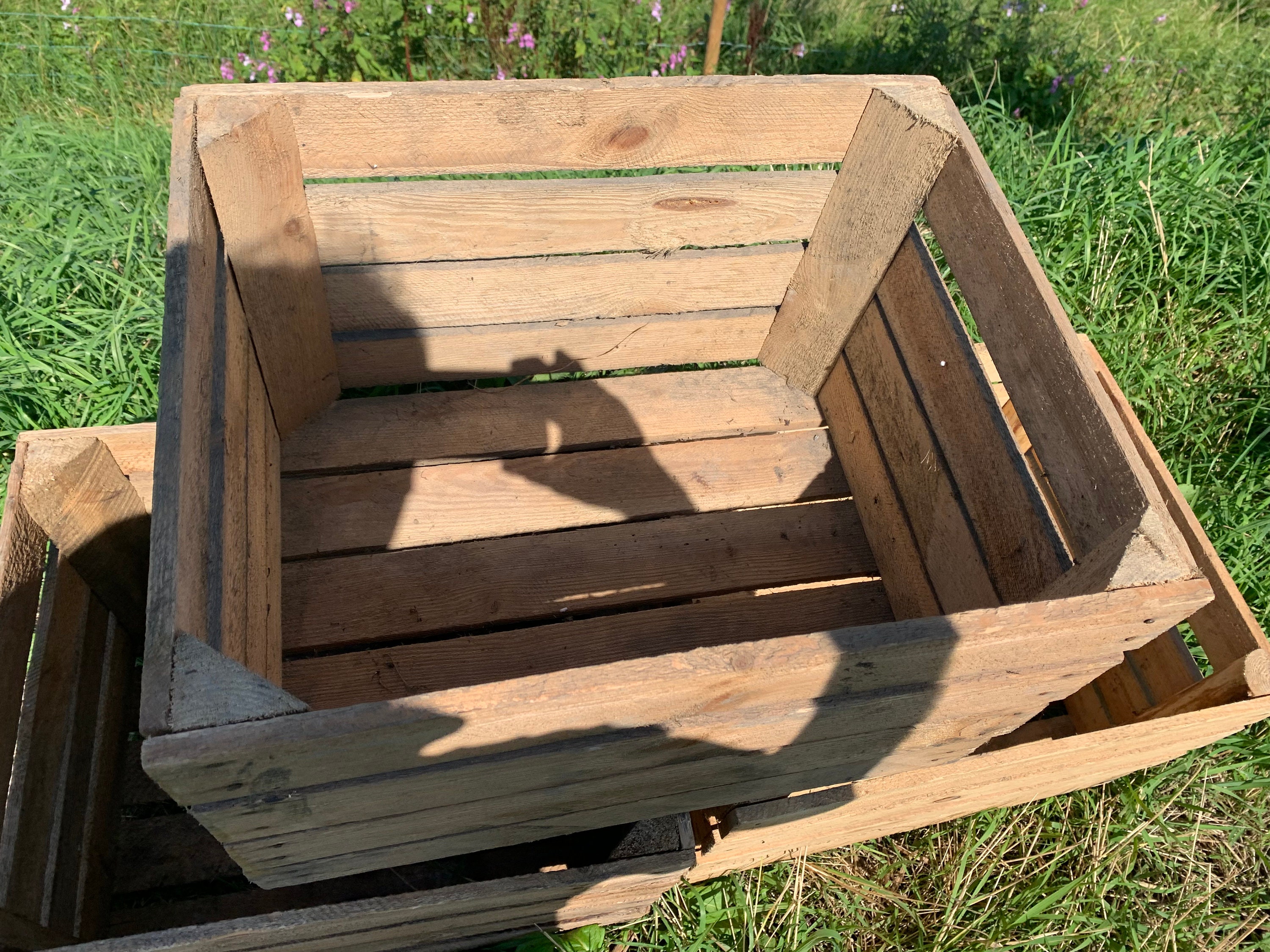 Beautiful Wooden Crates Storage Box Fruit Crates Box Shabby Etsy UK