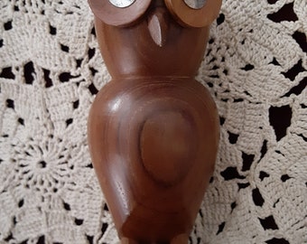 Vintage Wooden Owl Kitchy Boho Hong Kong