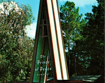 Silver Springs Florida FL Entrance To Prince Of Peace Memorial Postcard