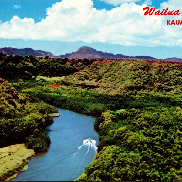 Kauai Hawaii HI Wailua River Postcard