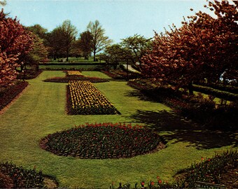 Harrisburg Pennsylvania PA Sunken Gardens Postcard