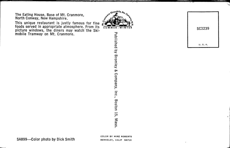 North Conway New Hampshire NH the Eating House Restaurant Base of Mt