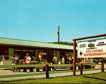 Schnecksville Pennsylvania PA Trexler Lehigh County Game Preserve Souvenirs & Refreshments Postcard