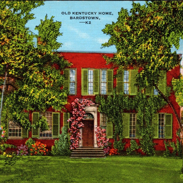 Bardstown KY Old Kentucky Home Postcard