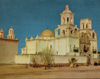 Tucson Arizona AZ Mission San Xavier Del Bac Postcard