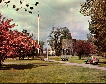 Newport Rhode Island RI Old Stone Mill At Touro Park Postcard