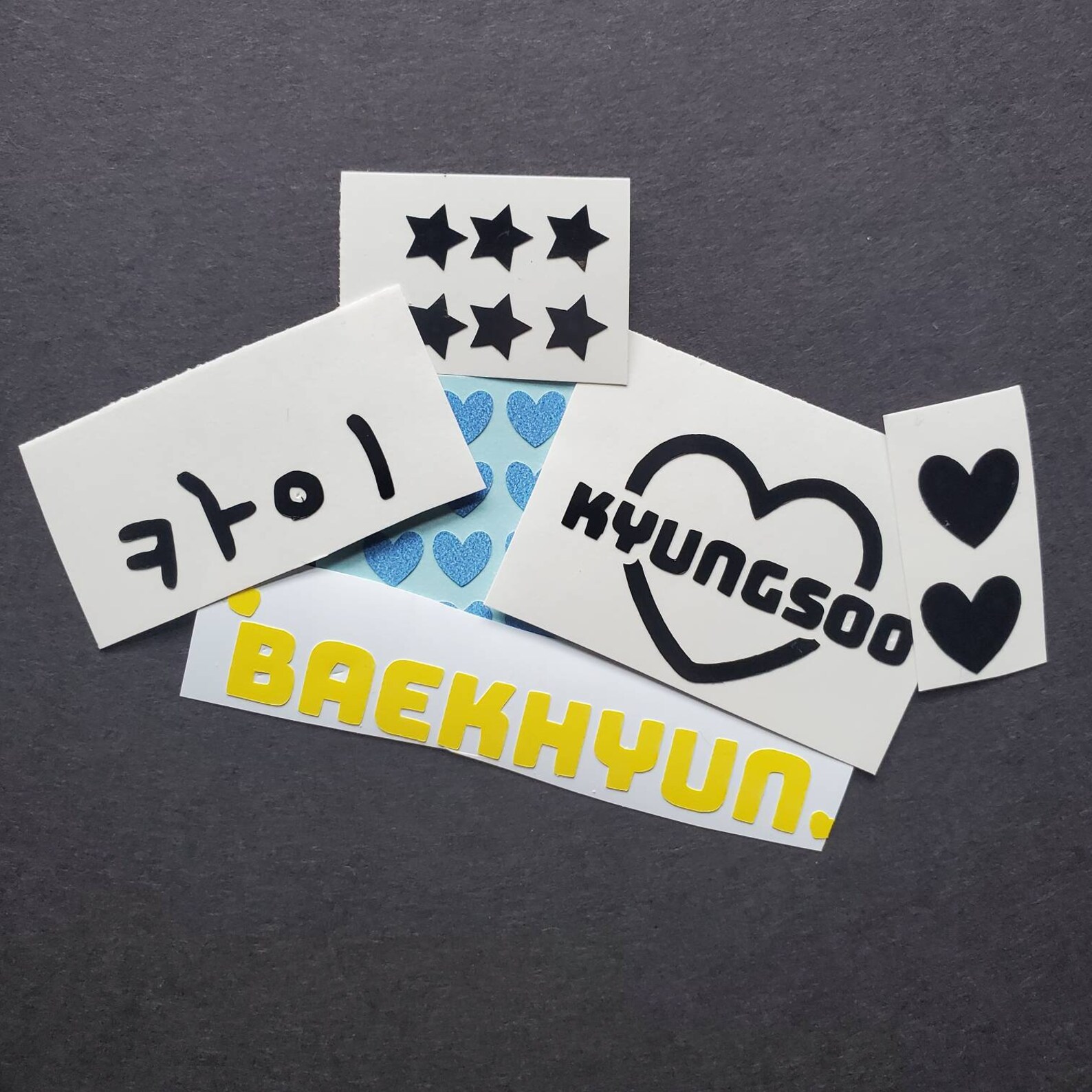 random exo kpop decal bundle stickers for laptop journal etsy