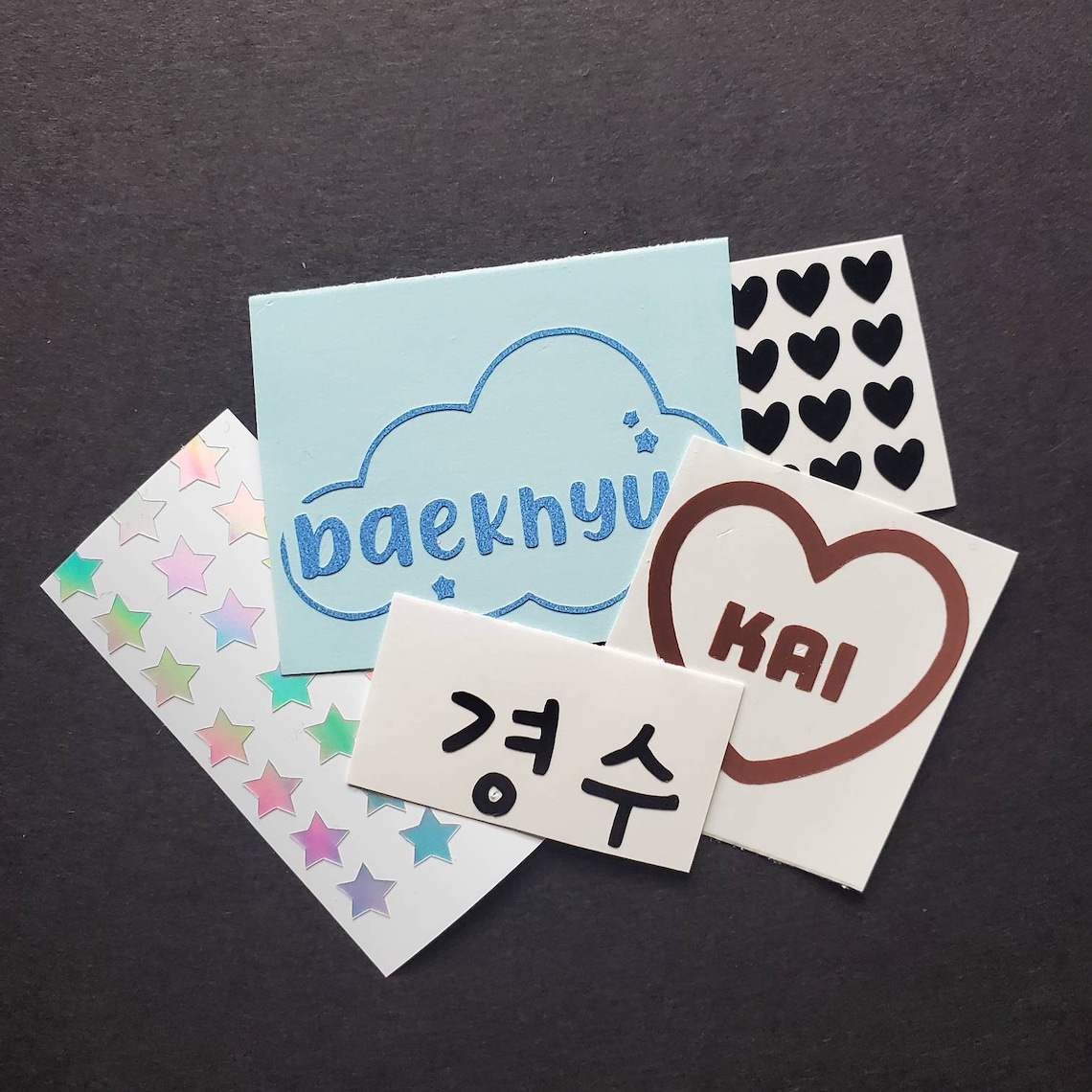 random exo kpop decal bundle stickers for laptop journal etsy