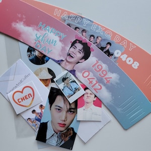 Random EXO Kpop Bundle Packs for Laptop Journal Lightstick