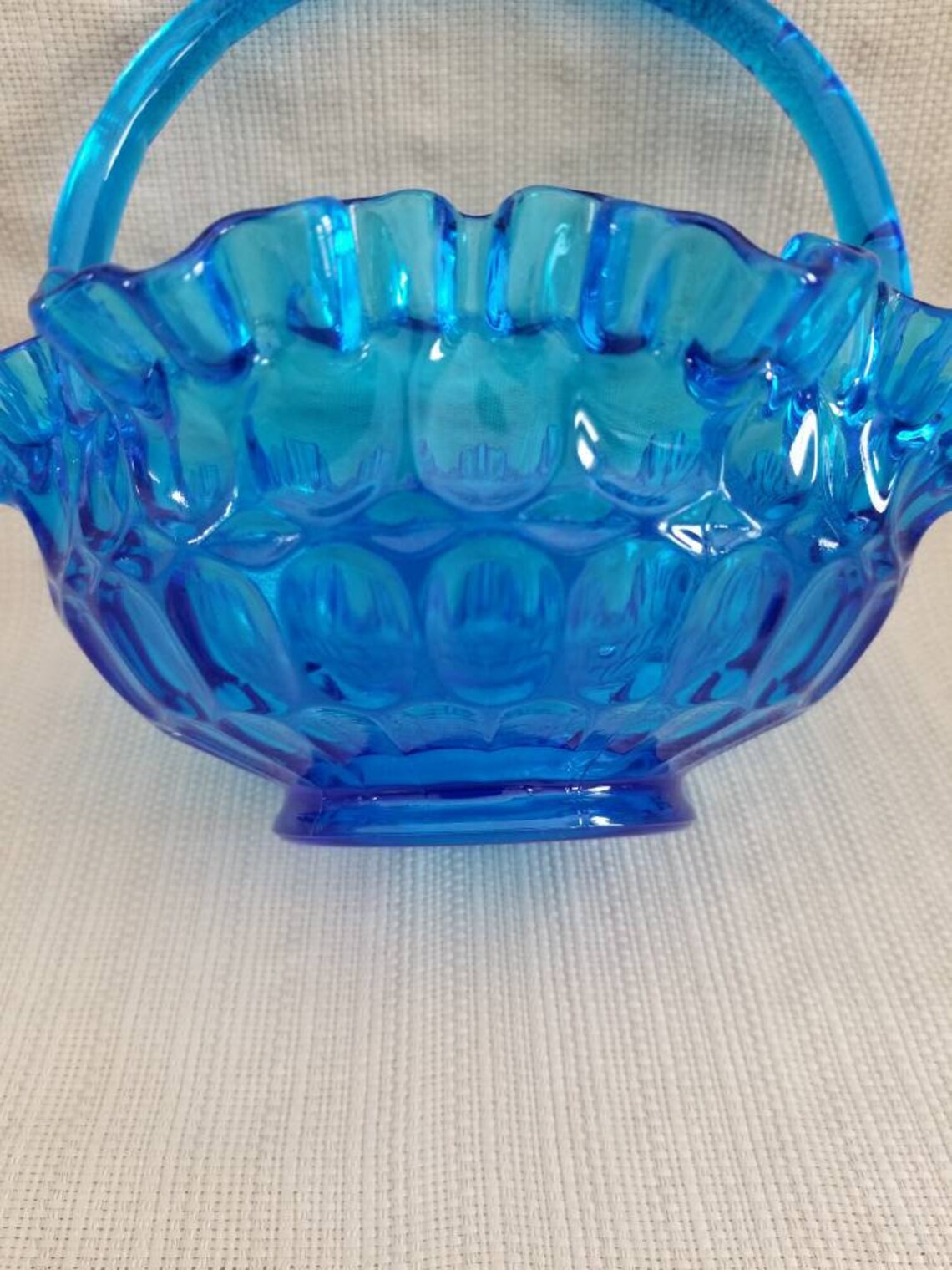 blue-fenton-glass-basket-8-thumbprint-pattern-vintage-etsy