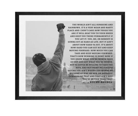 Rocky Balboa Plakat Rocky Balboa Felsigen Plakat Felsigen Etsy