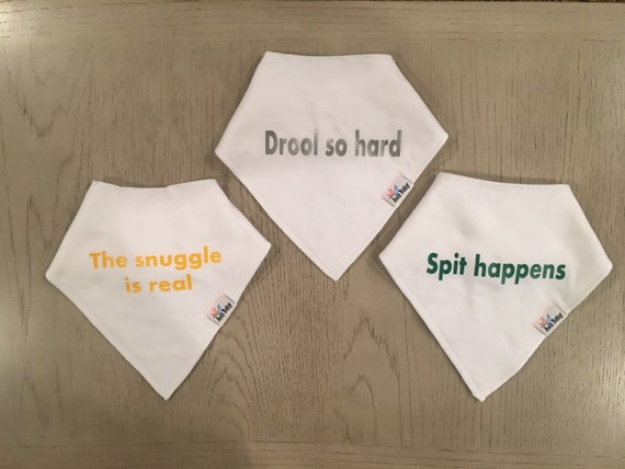Baby Bib Bandanas 3 Pack Funny Bibs Cute Baby Bib Bandanas Etsy