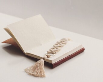 Macrame bookmark | Handmade | Cotton rope | Accessories | Reading
