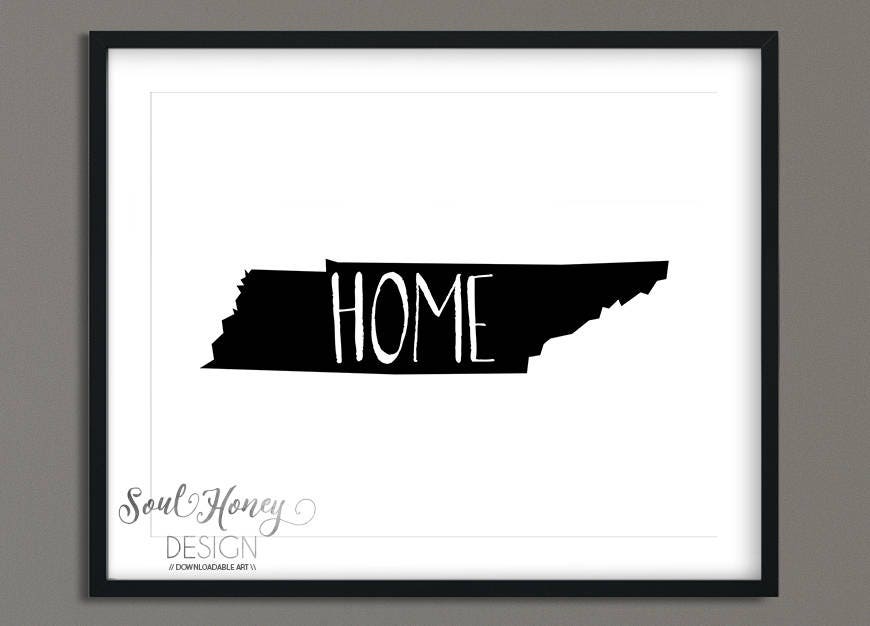 Tennessee State Home Pride Printable Downloadable Prints - Etsy