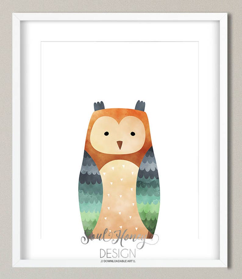 Downloadable Prints Set of 8 Watercolor Woodland Animals - Etsy