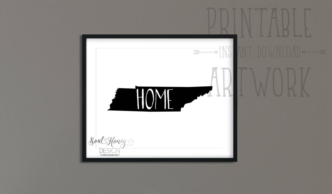 Tennessee State Home Pride Printable Downloadable Prints - Etsy