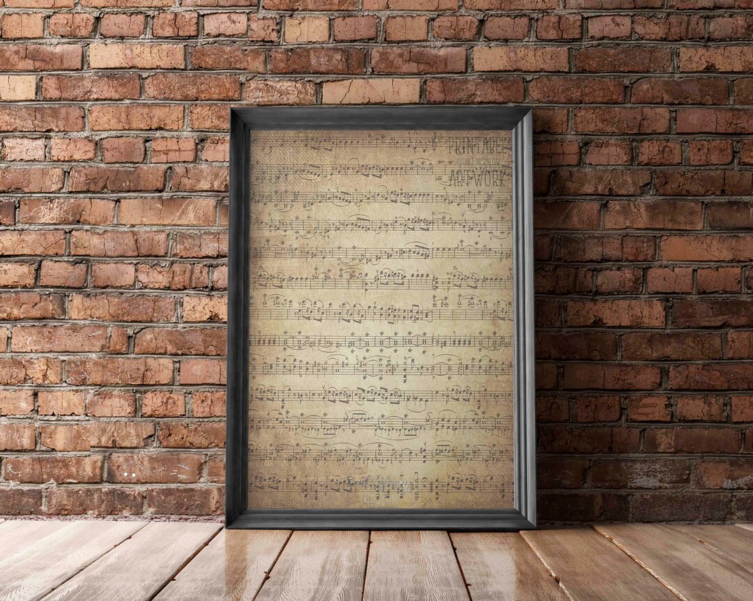 Downloadable Prints Sheet Music Old Fashioned Sheet Music - Etsy
