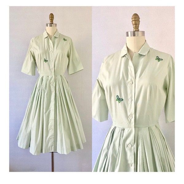 1950s Shirt Dress - Etsy