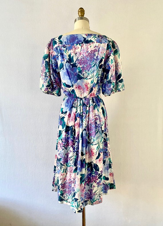 1980s Vintage Floral Dress by Willi of California - image 8