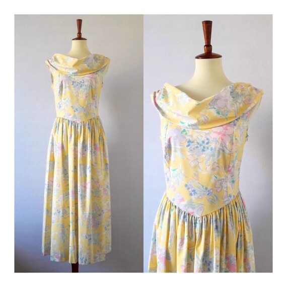 1980s Vintage Laura Ashley Peasant Dress