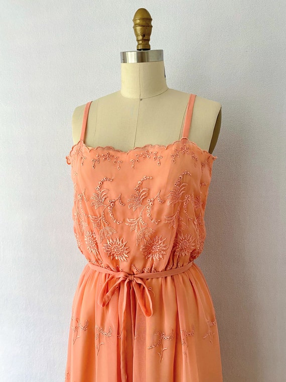 1950s Eyelet embroidery Dress - image 3