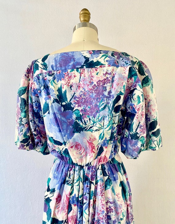 1980s Vintage Floral Dress by Willi of California - image 9