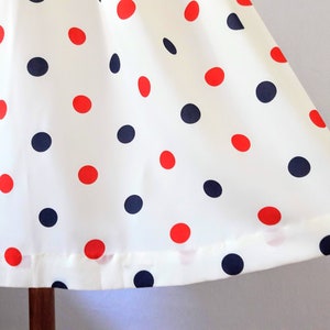 1980s Vintage Polka Dot Midi-Skirt / Dead-Stock Vintage image 6