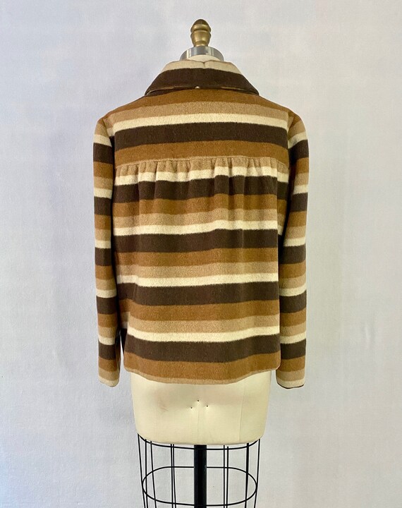 Vintage Bench Striped Pattern Jacket - L