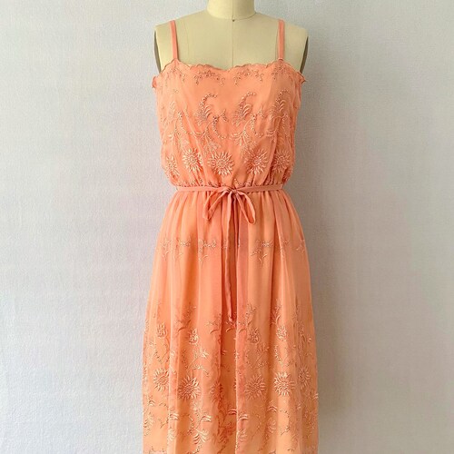 1950s shops Eyelet embroidery Dress