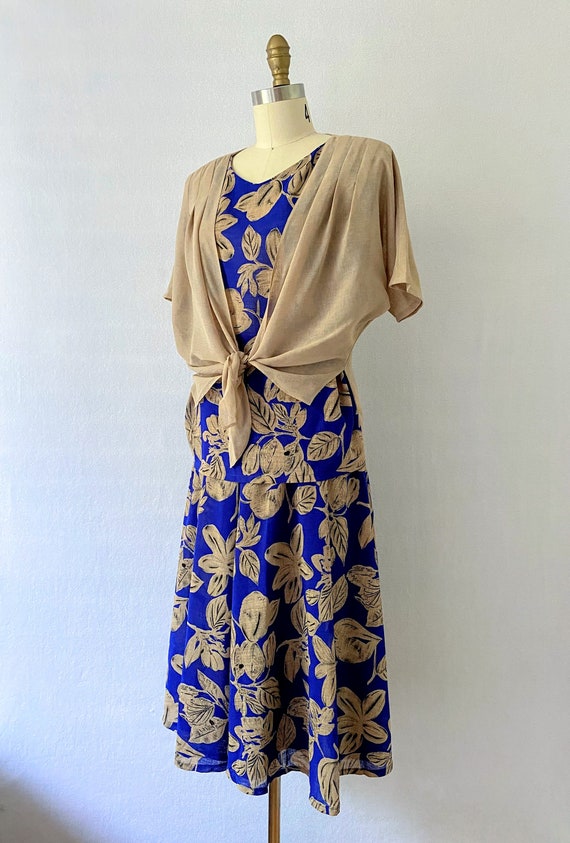 1980s Two-Piece Floral Skirt and Blouse Set - image 3