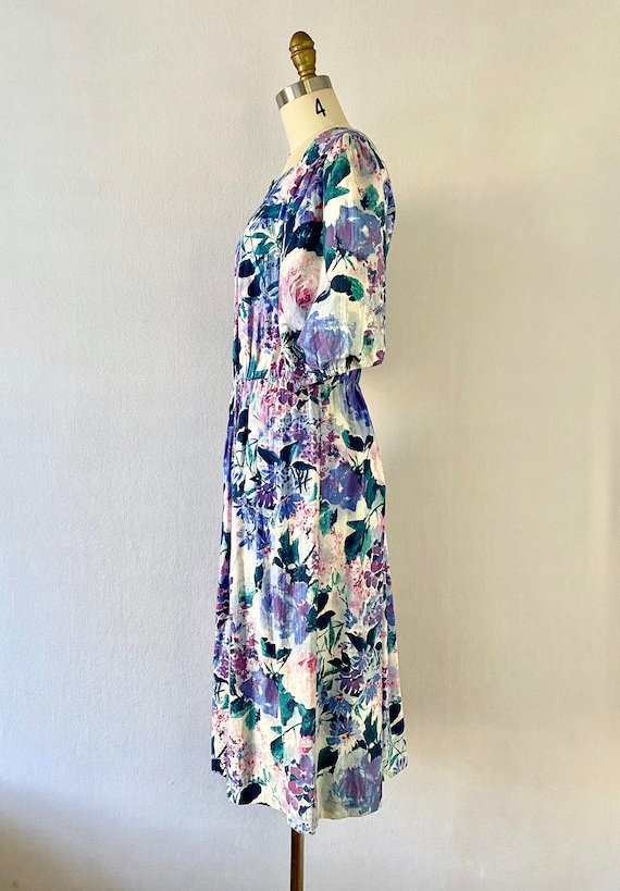 1980s Vintage Floral Dress by Willi of California - image 7