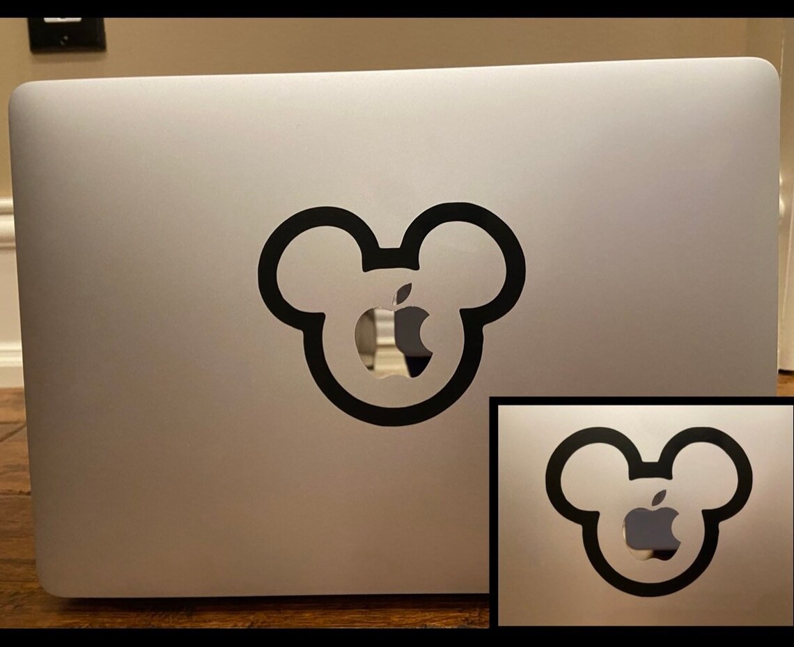 Mickey Mouse Laptop Sticker Vinyl Decal Vinyl Laptop Decal Etsy