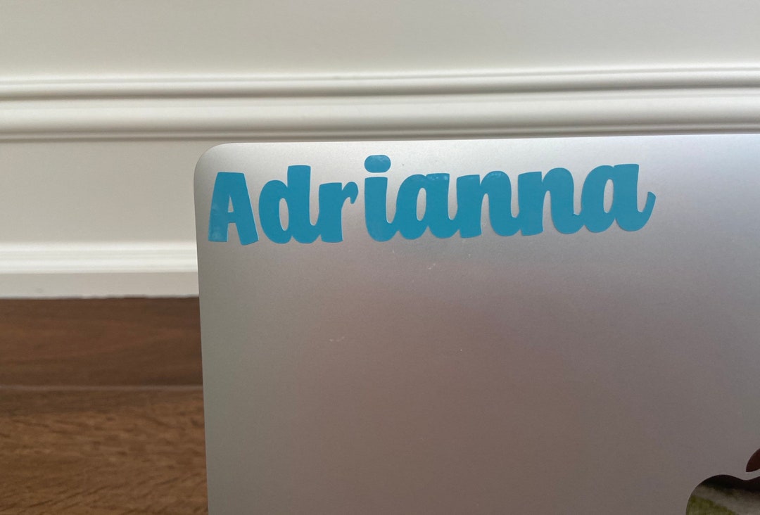Computer Name Decal- Vinyl Name Decal- Laptop Decal- Decal for Laptop ...