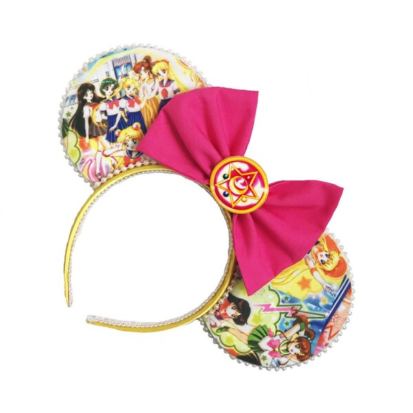 Sailor Moon Inspired Mouse Ears | Anime Mouse Ears | Mouse Ears Headband | Mouse Ears