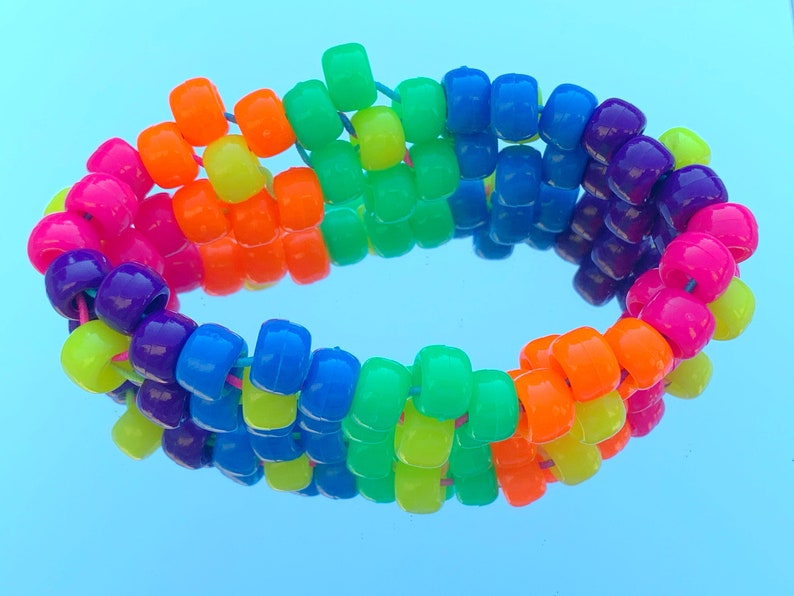 Flower Kandi Bracelet Etsy