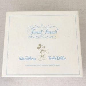 Vintage 1985 Trivial Pursuit  Walt Disney Family Edition Card Game