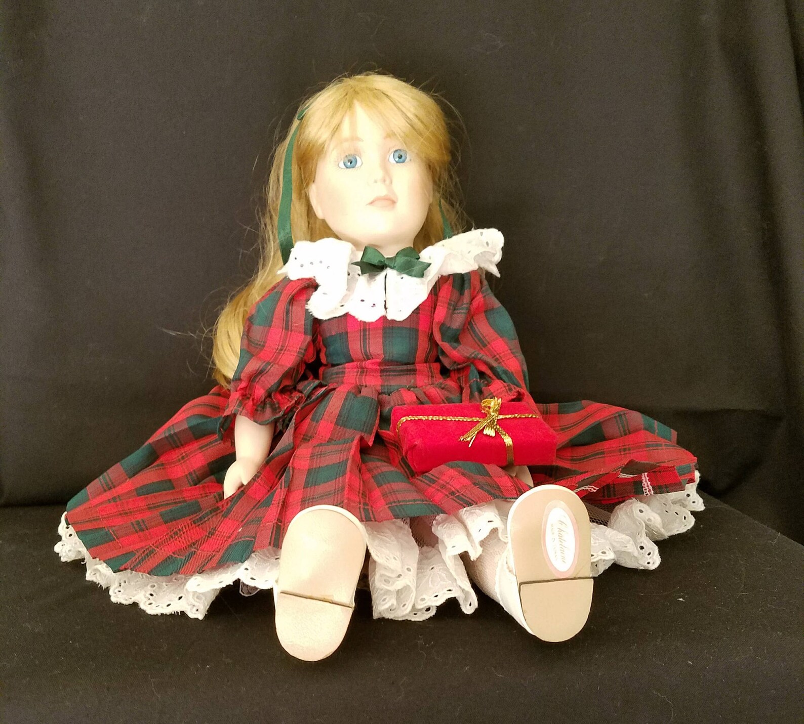 Christmas Girl Doll made by Chatelaine Vintage 1980s Etsy