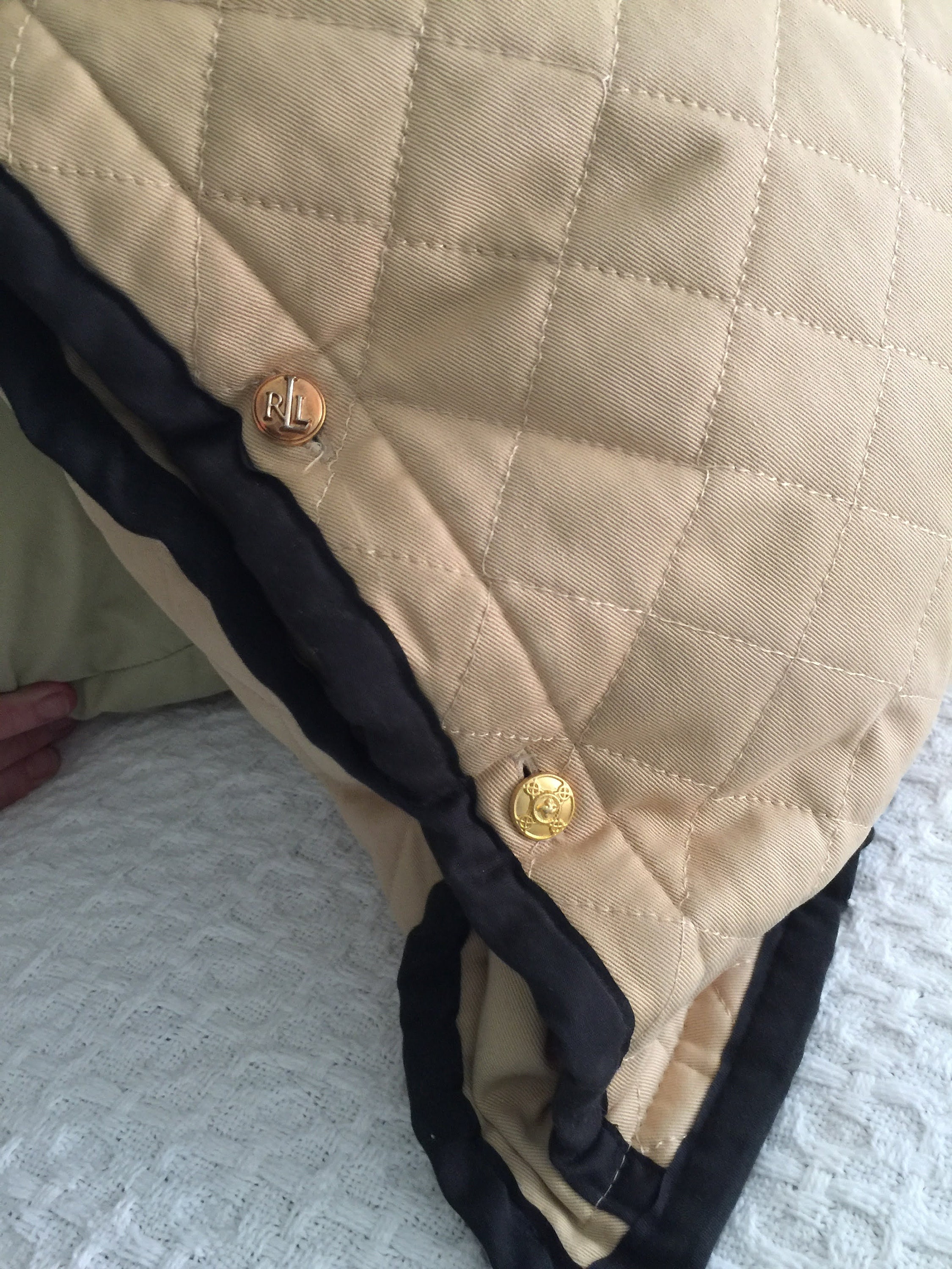 Vintage Ralph Lauren Charleston Bedding 2 Quilted Tan With Etsy