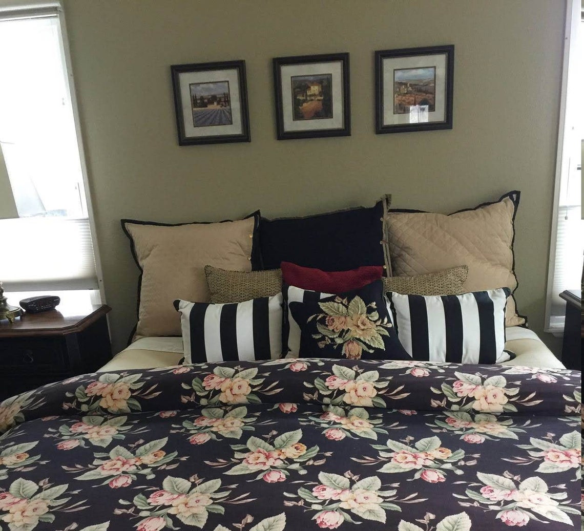 Vintage Ralph Lauren Charleston Bedding 2 Quilted Tan With Etsy