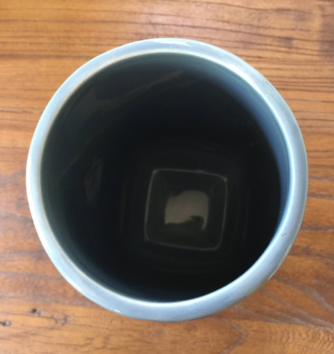 Vintage Debi Lilly Square Ceramic Vase Blue Grey Color. Etsy