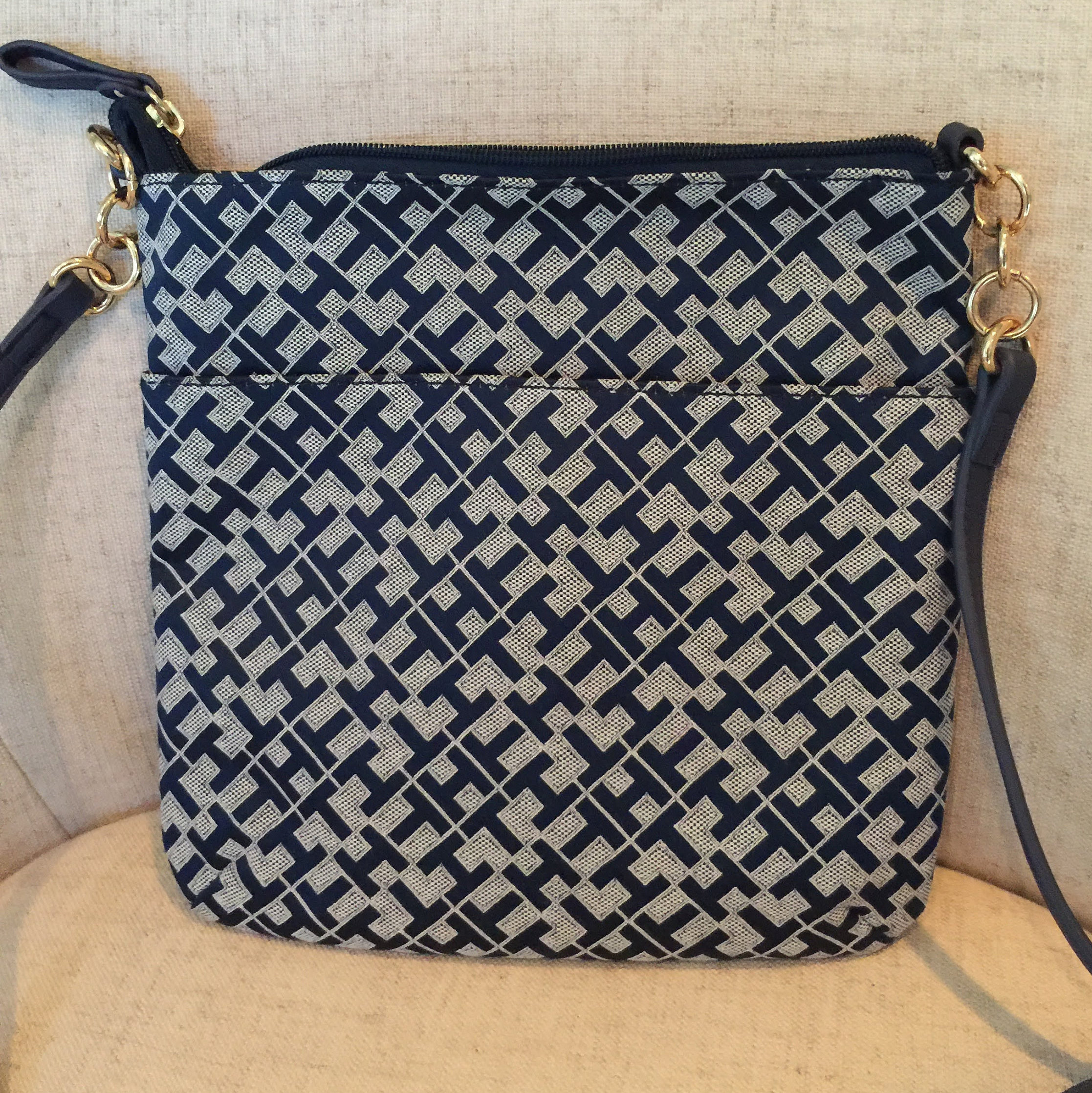 Vintage Tommy Hilfiger Crossbody Bag or Handbag. Navy and Etsy