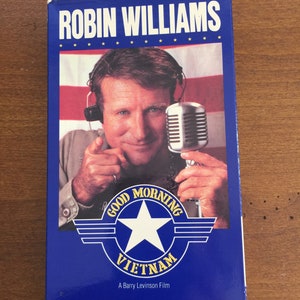 Vintage VHS Movie Cassette Good Morning Vietnam with Robin Williams