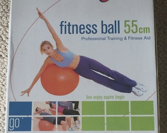 Vintage 24-Hour Fitness 55cm Fitness Ball.  New Condition.