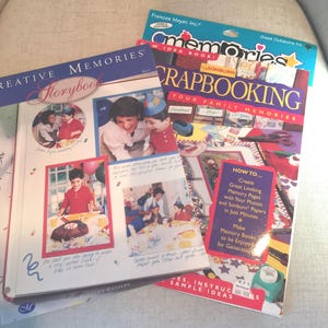 Vintage Creative Memories Set with Instructions, Templates, and Scissors.  Circa 2000