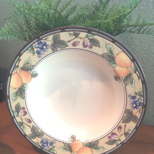 Vintage Mikasa &quot;Intaglio&quot; Pattern Garden Harvest Soup Bowls.  Set of 4.