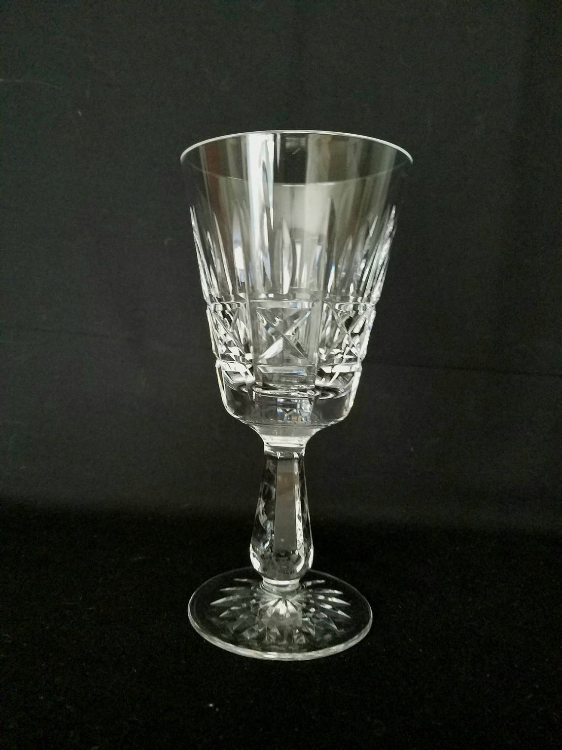 Vintage Waterford Cut Crystal Kylemore Wine Glass Etsy