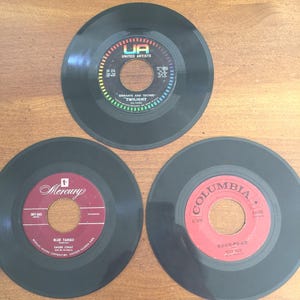 Vintage 1960's 45 RPM records - Instrumentals.  Set of 3.