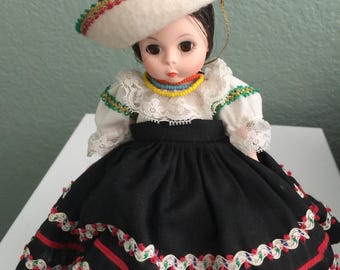 Vintage Madame Alexander Doll- Mexican Doll -- Dolls of the World.