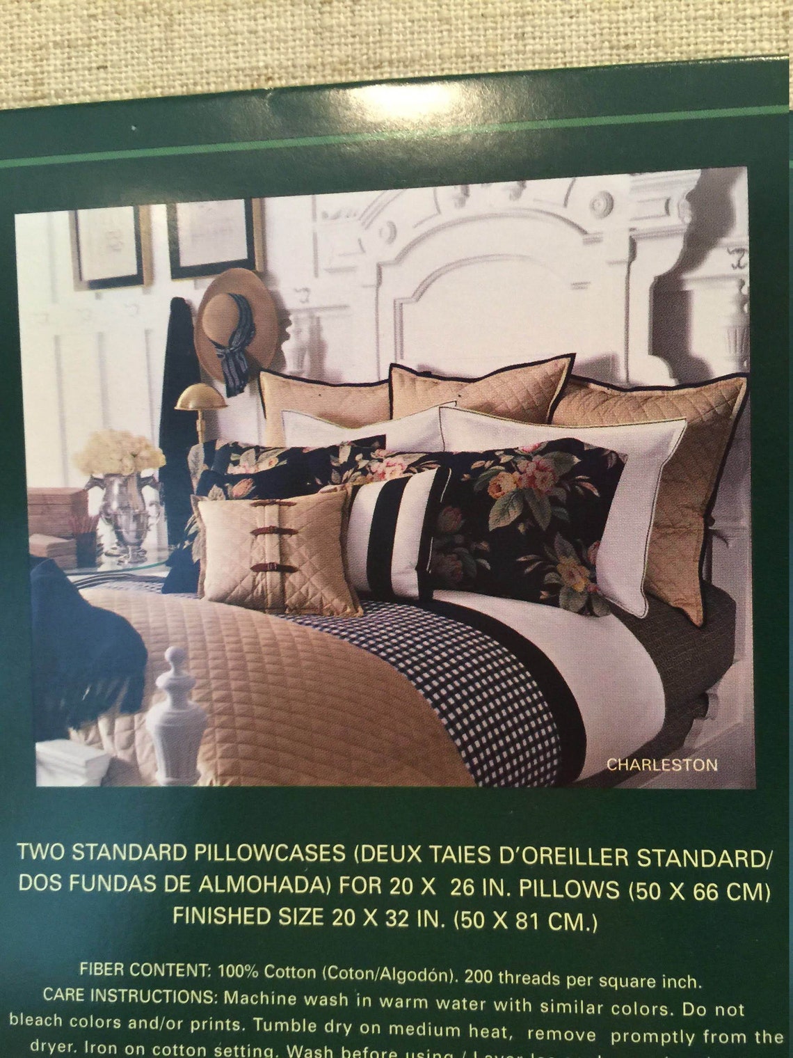 Vintage Ralph Lauren Charleston Bedding . Charleston Cal Etsy